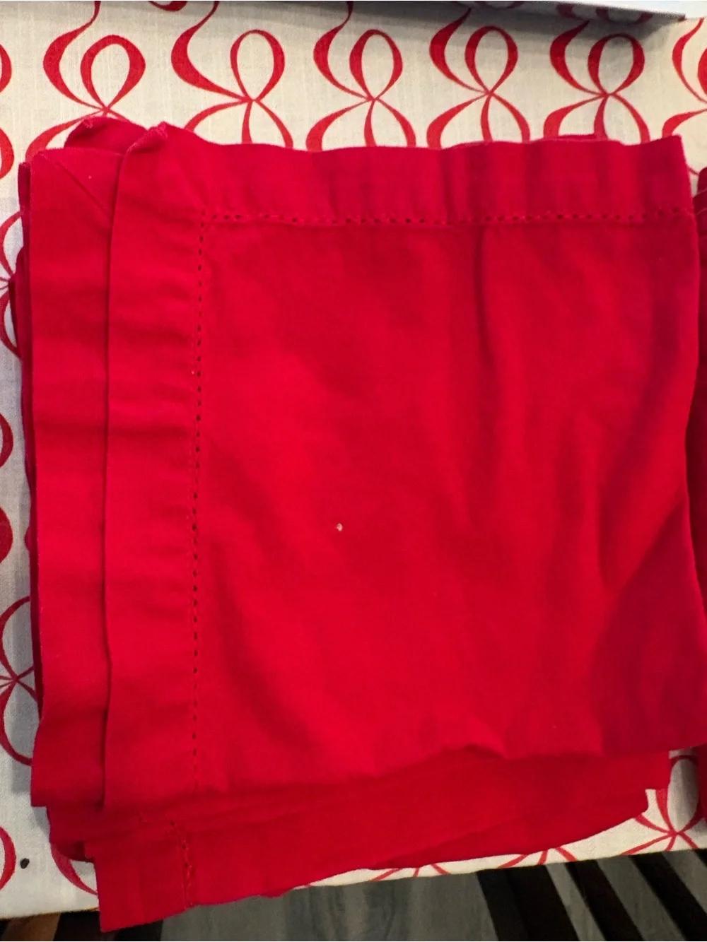 Red and White Checkered Kitchen Towels - Set of 3
